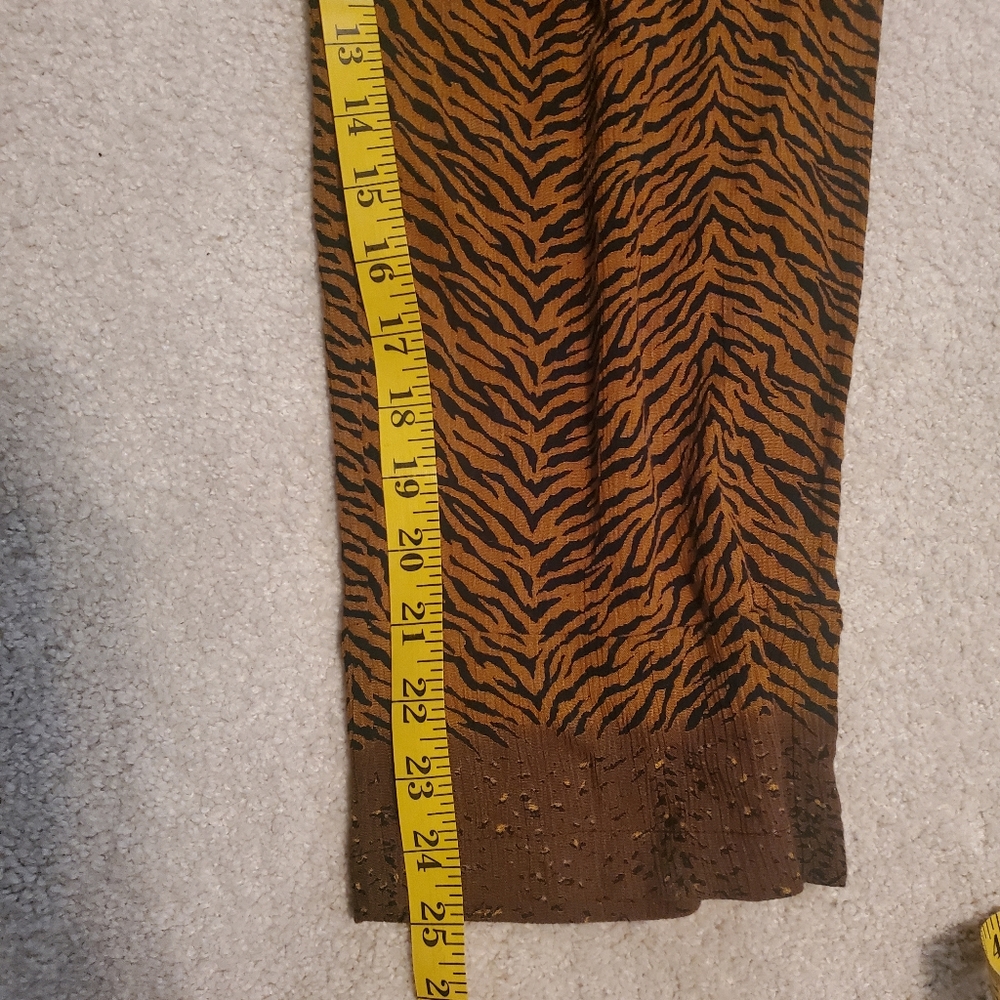 Tiger Stripe Rayon Beach Summer Pants - Picture 6 of 7
